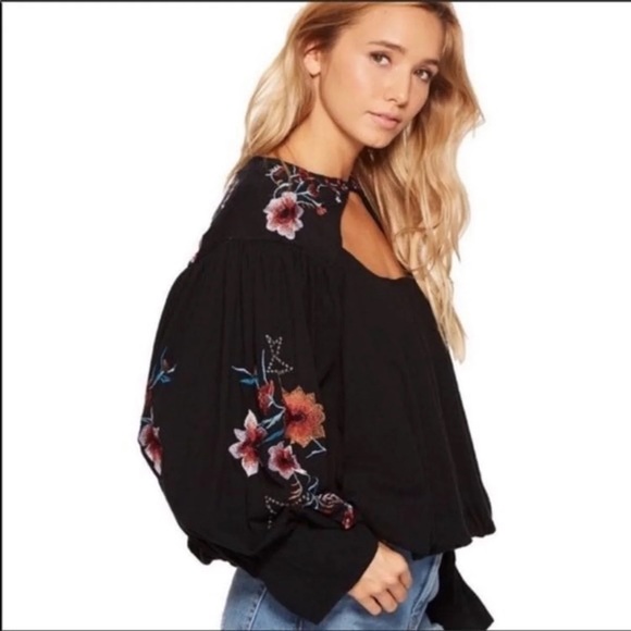 Free People embroidered Lita top - Picture 2 of 7